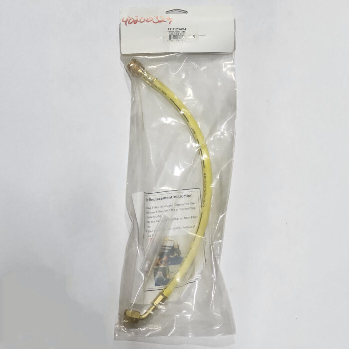 YELLOW HOSE - BOTTLE TO FILTER REVERSE THREAD FOR 1234YF (FFX1234X4)